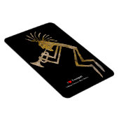 Petroglyphe-Trompeter Magnet (Rechte Seite)