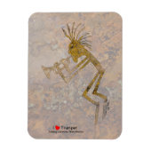 Petroglyphe-Trompeter Magnet (Vertikal)