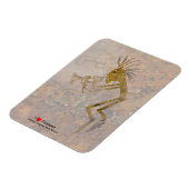Petroglyphe-Trompeter Magnet (Linke Seite)