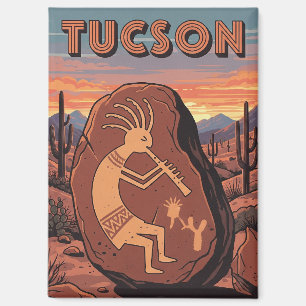 Petroglyphe Tuscon Arizona Reise Magnet