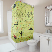 Petroglyphen 1 Duschvorhang (Beispiel)