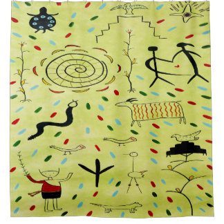 Petroglyphen 1 Duschvorhang