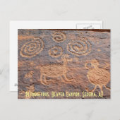 Petroglyphen, Biber Canyon, Sedo... Postkarte (Vorne/Hinten)