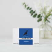 Petroglyphen Black Bird-Logo Visitenkarte (Stehend Vorderseite)