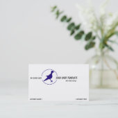 Petroglyphen Blue Bird Logo Visitenkarte (Stehend Vorderseite)