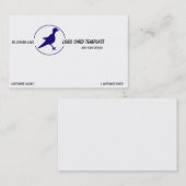 Petroglyphen Blue Bird Logo Visitenkarte (Vorne/Hinten)