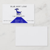 Petroglyphen Blue Goat Logo Visitenkarte (Vorne/Hinten)
