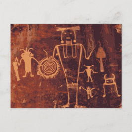 Petroglyphen, Dinosaur-Nationaldenkmal, Colorado Postkarte
