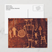 Petroglyphen, Dinosaur-Nationaldenkmal, Colorado Postkarte (Vorne/Hinten)