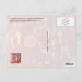 Petroglyphen, Dinosaur-Nationaldenkmal, Utah Postkarte (Rückseite)