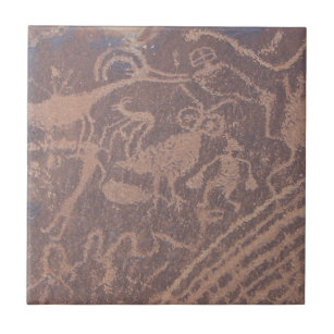 Petroglyphen Fliese