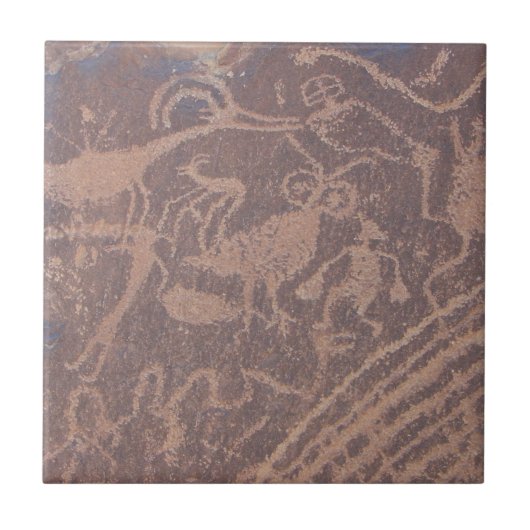 Petroglyphen Fliese (Vorderseite)