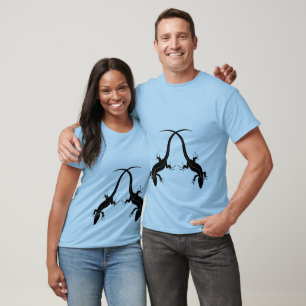 Petroglyphen Höhlenbewohner Schwarze Wüstenechsen T-Shirt