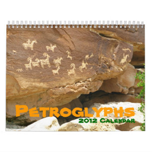 Petroglyphen-Kalender-Geschenk Archäologie Indiane Kalender