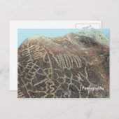 Petroglyphen Postkarte (Vorne/Hinten)