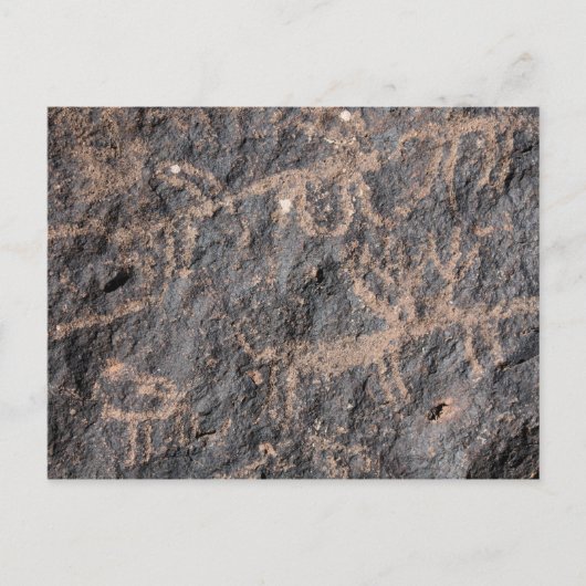 Petroglyphen Postkarte (Vorderseite)