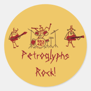 Petroglyphen Rock Band Stickers