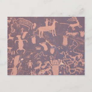 Petroglyphen Rock Postcard Postkarte