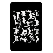 Petroglyphen-Sammlung Hunde und Coyoten Magnet (Vertikal)