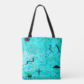 Petroglyphen Totbeutel Tasche (Rückseite)