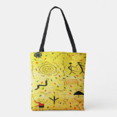 Petroglyphen Totbeutel Tasche (Rückseite)