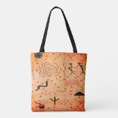 Petroglyphen Totbeutel Tasche (Rückseite)