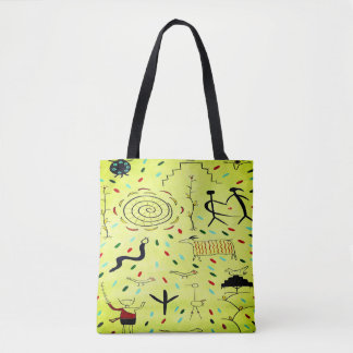 Petroglyphen Totbeutel Tasche