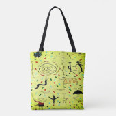 Petroglyphen Totbeutel Tasche (Rückseite)