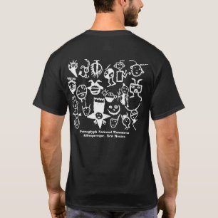 Petroglyphen von Köpfen, Gesichtern und Masken T-Shirt
