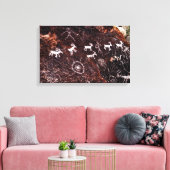 PETROGLYPHS NEVADA DESERT AMERIKAN SÜDWEST LEINWANDDRUCK (Insitu (Wohnzimmer))