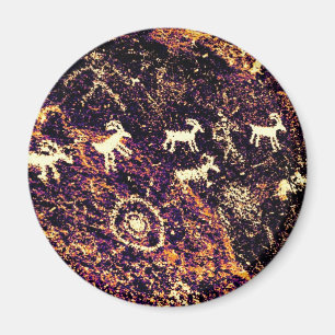 PETROGLYPHS NEVADA DESERT AMERIKAN SÜDWEST MAGNET