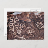 PETROGLYPHS NEVADA DESERT AMERIKAN SÜDWEST POSTKARTE (Vorne/Hinten)