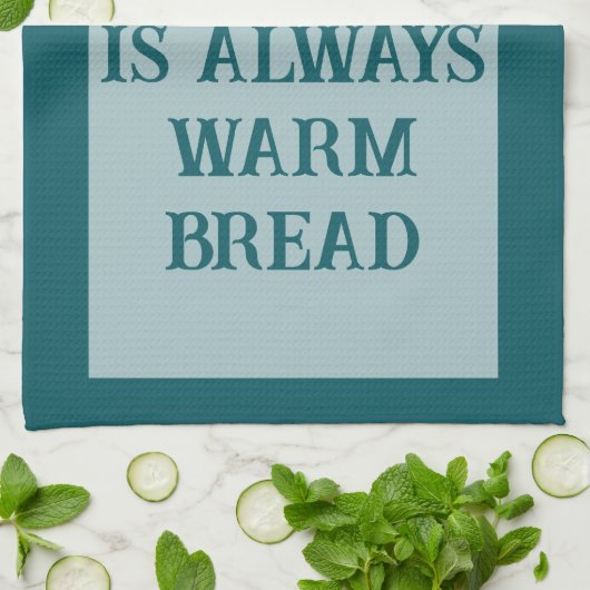 Petrol Blau - weiß Geschirrtuch (Gefaltet)