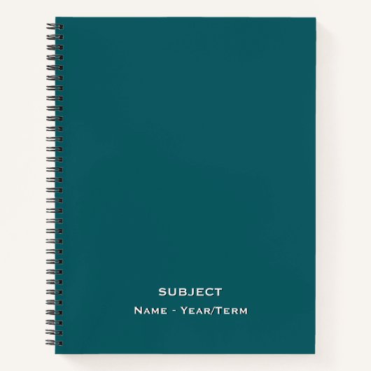 Petrol Blue Notizblock (Vorderseite)