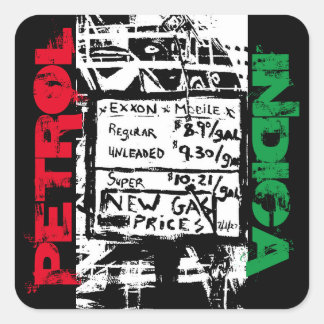 PETROL INDICA QUADRATISCHER AUFKLEBER