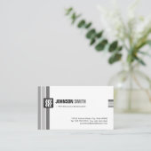 Petroleingenieur - Kreativ Schwarz-weiß Visitenkarte (Stehend Vorderseite)