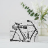 Petrolette Omega Motorcycle, 1895 Postkarte (Stehend Vorderseite)