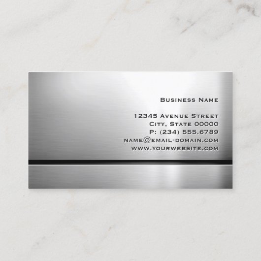 Petroleum Engineer - QR-Code für Edelstahl Visitenkarte (Rückseite)