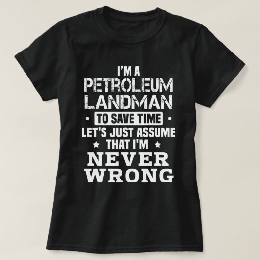 Petroleum Landman T-Shirt (Design vorne)