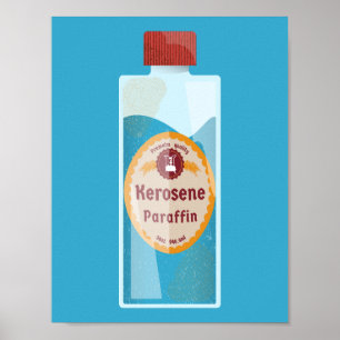 Petroleumflasche Paraffin Poster