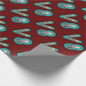 Petrolhead V8 Autoenthusiast Geschenkpapier (Ecke)