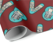 Petrolhead V8 Autoenthusiast Geschenkpapier (Rolleneckpunkt)