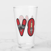 Petrolhead V8 Autoenthusiast Glas (Vorderseite)