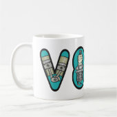 Petrolhead V8 Autoenthusiast Kaffeetasse (Links)