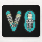 Petrolhead V8 Autoenthusiast Mousepad (Vorne)