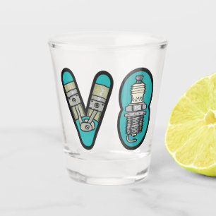 Petrolhead V8 Autoenthusiast Schnapsglas