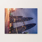 Petronas Towers Kuala Lumpur. Puzzle (Horizontal)