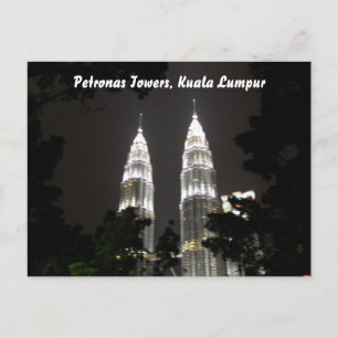 Petronas Towers Postcard Postkarte