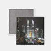 Petronas Türme malaysische Magnet (Vorderseite/Rückseite)