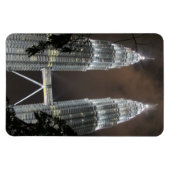 Petronas Türme Nacht Magnet (Horizontal)